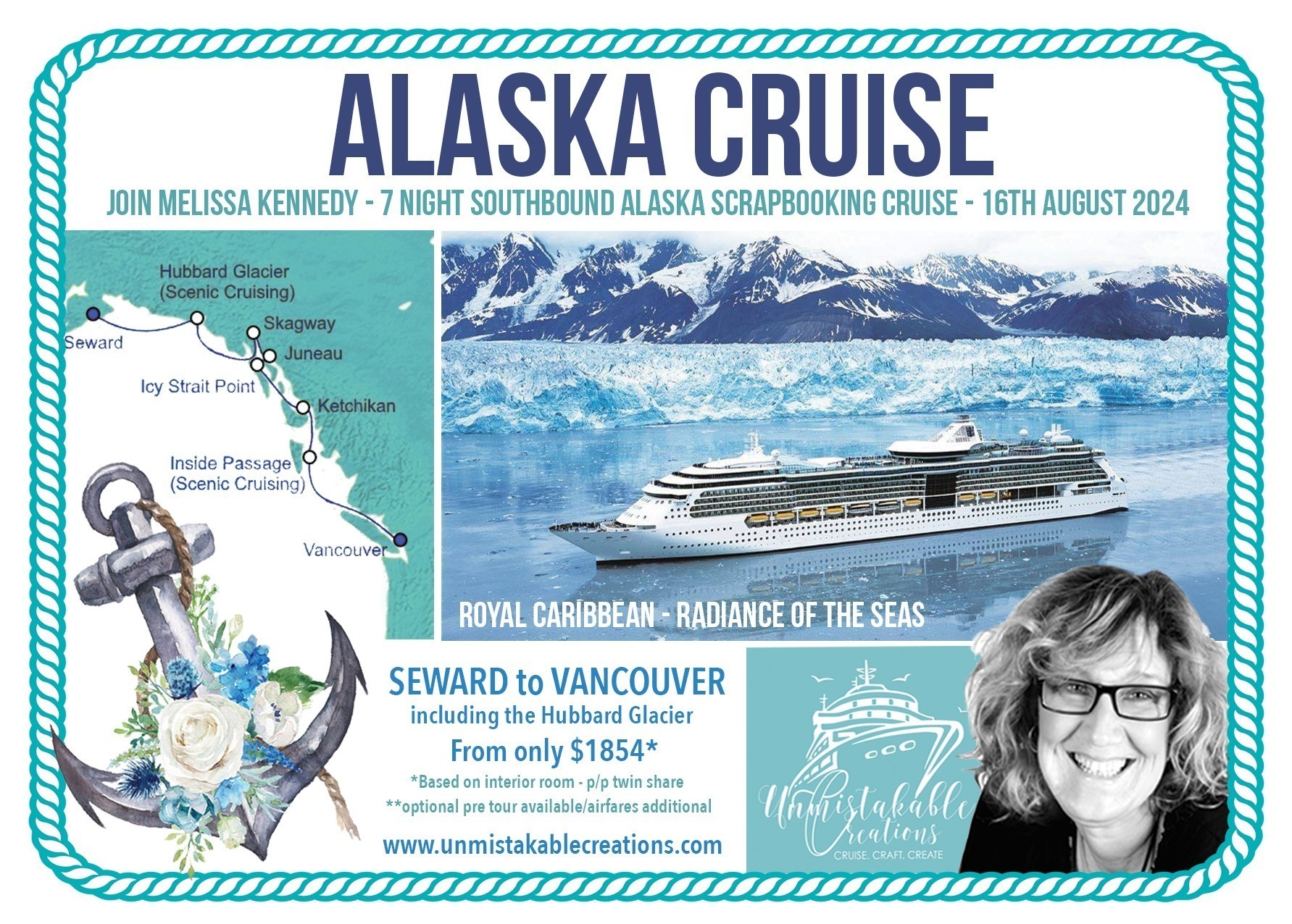 Alaska Southbound Cruise AUG 2024 Unmistakable Creations